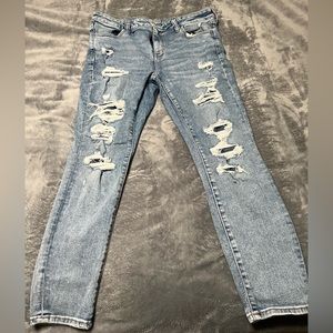 American eagle distressed jegging
